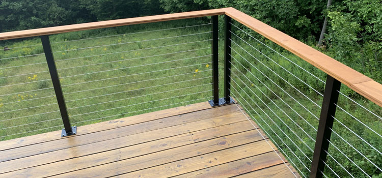 Installing Deck Cable Railing in North Hollywood, CA